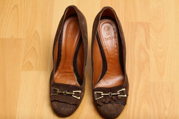 Zara Wedges Pumps Wildeleder