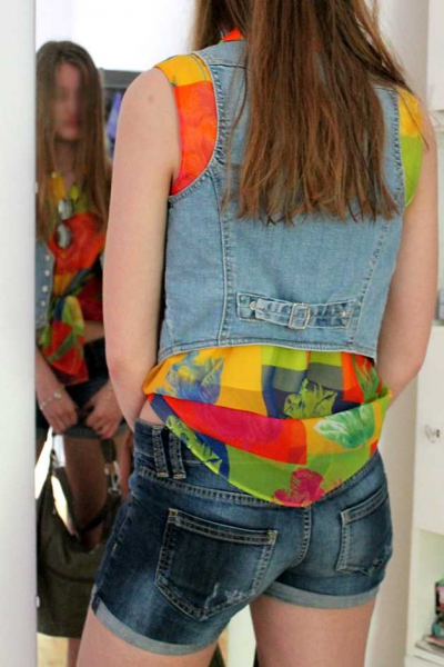 Weste, Jeans, Hippie, Boho