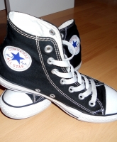 schwarze Converse Chucks, Größe 37, Size 4 1/2
