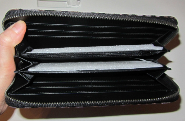 Buffalo Portemonnaie Geldbeutel Brieftasche Geldbörse Leopard Lila violett grau schwarz