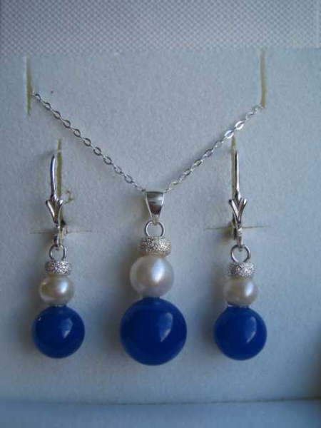 Anhänger Achat 925er Sterling Silber Süßwasserperle