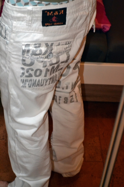 Kosmo Lupo Clubwear Designerjeans in Weiss! Größe 34