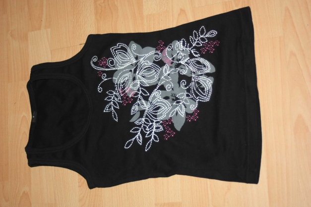 Madonna Top, mit Muster, Gr. S