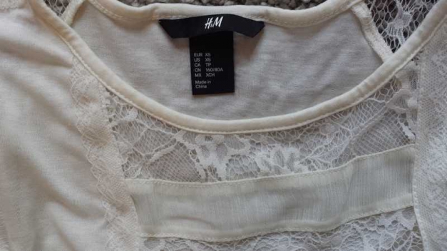 Süßes H&M Spitzenshirt Viskose Bluse XS