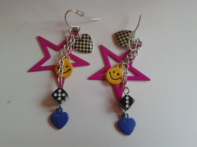 Stern Ohrringe Smiley