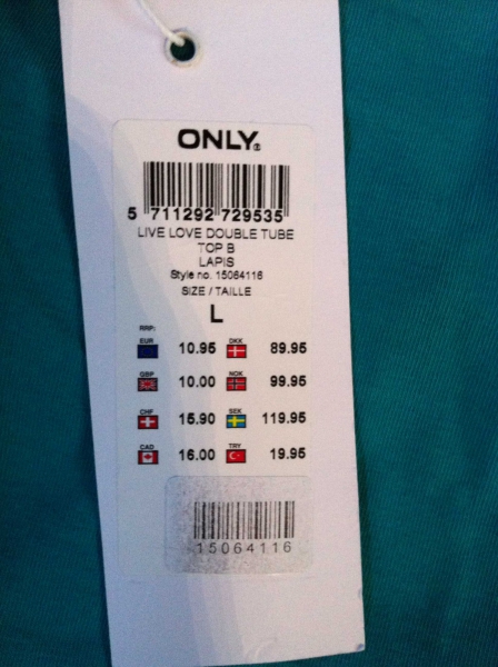 Bandeau Tube Top Only - L - Neu mit Etikett