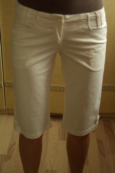 caprihose, elegant, weiss gr.38