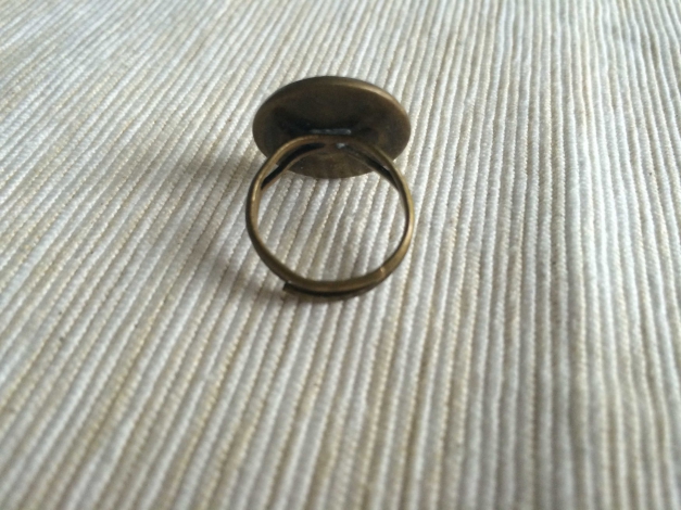 Ring Anker blau rot gestreift maritim retro Pin Up Anchor