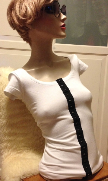 Modström black & white Look Shirt XS ( 32 - 34 )