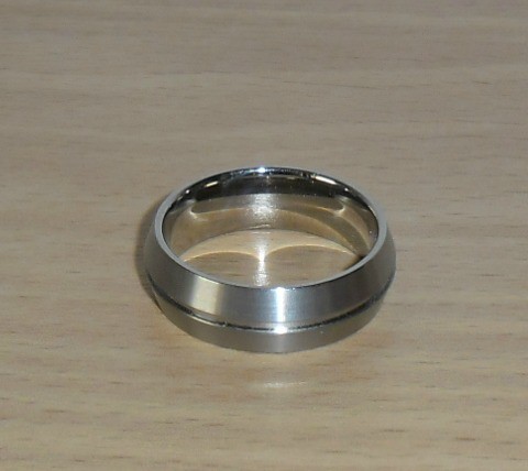 Sehr schöner Ring, 21 mm Edelstahl Partnerring 