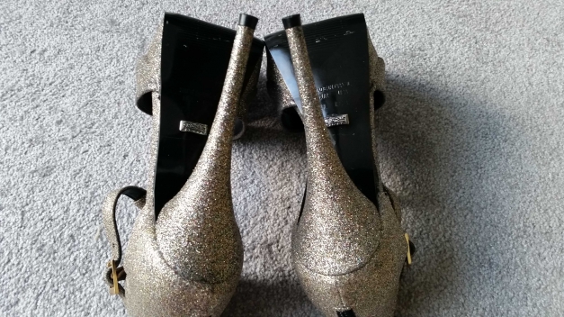 Buffalo Highheels gold/ silber Glitter