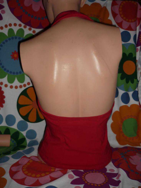 Neckholder Top * XS 32 34 36 * weste shirt strech sexy