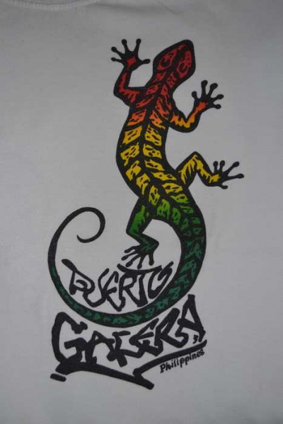 Puerto Galera Philippines Shirt mit Gecko