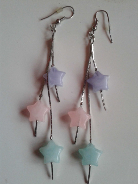 Stern Ohrringe Pastell