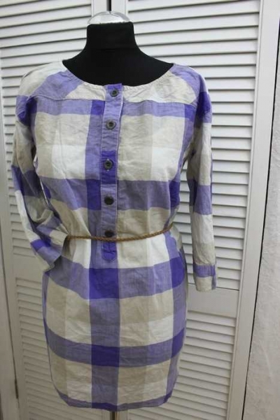 Vero Moda kariert Minikleid Blusenkleid Tunika Holzfäller Longshirt S 34 36 38