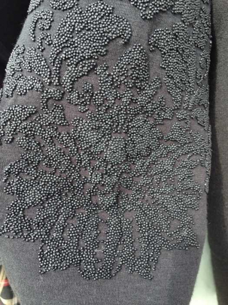 Schwarze Leggings mit schönem Muster - sehr guter Zustand