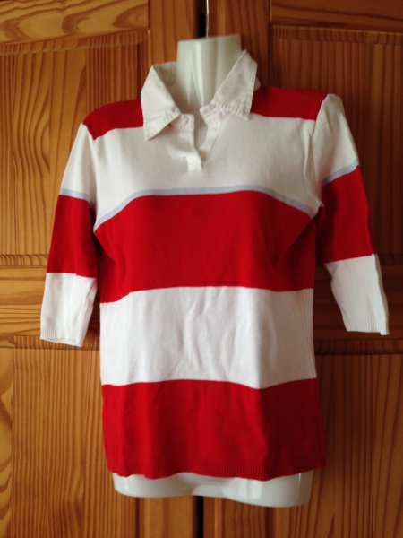 Benetton T shirt, Poloshirt, gestreift