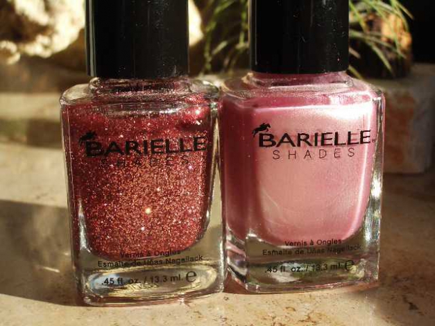 Barielle  Nagellack-Set Rosa   Perl und Glitter   für Weihnachten!