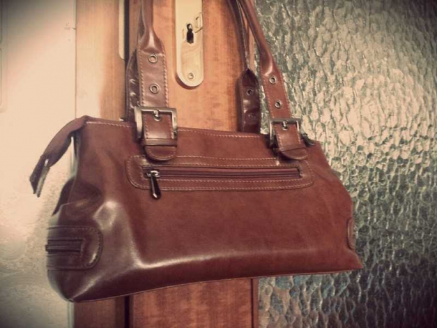 Edel Echtleder Business Handtasche aus Italien