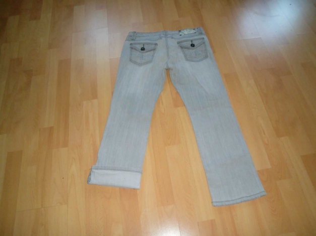 Jeans 7/8-Länge, Gr. 30, grau