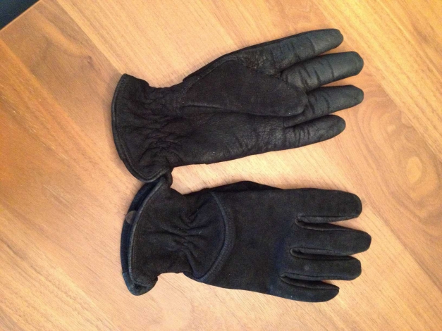 Lederhandschuhe, schwarz