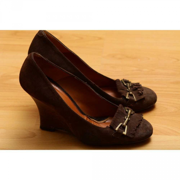 Zara Wedges Pumps Wildeleder