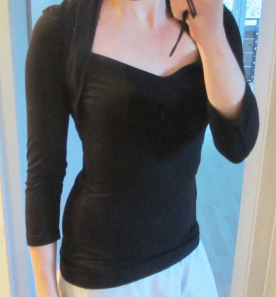 Esprit EDC Collection Top schwarz Bolero 34 XS edel chic