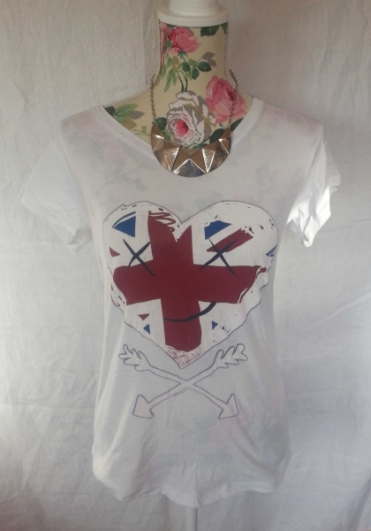 Weißes T-shirt von Peckott