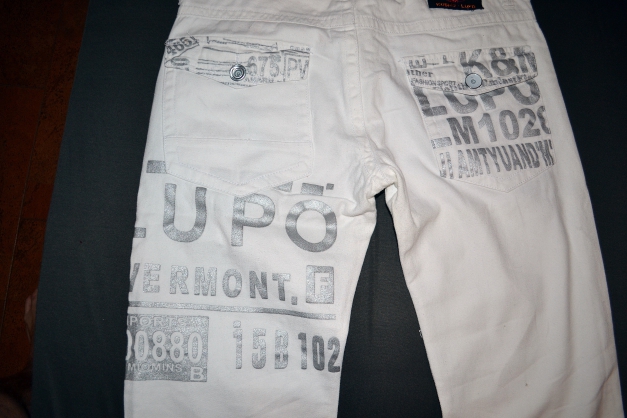 Kosmo Lupo Clubwear Designerjeans in Weiss! Größe 34