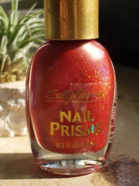 Sally Hansen   MANDARIN GARNET Orange-Roter Holo-Lack    Sehr selten!