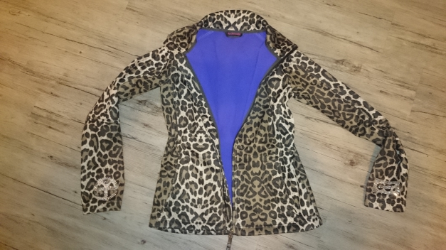 Plusminus Chiemsee Softshell-Jacke Leo Leopard Strass S 36/38