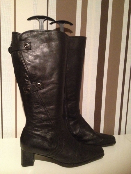 Gabor Weitschaftstiefel Gr 38 (UK 5) Schwarz