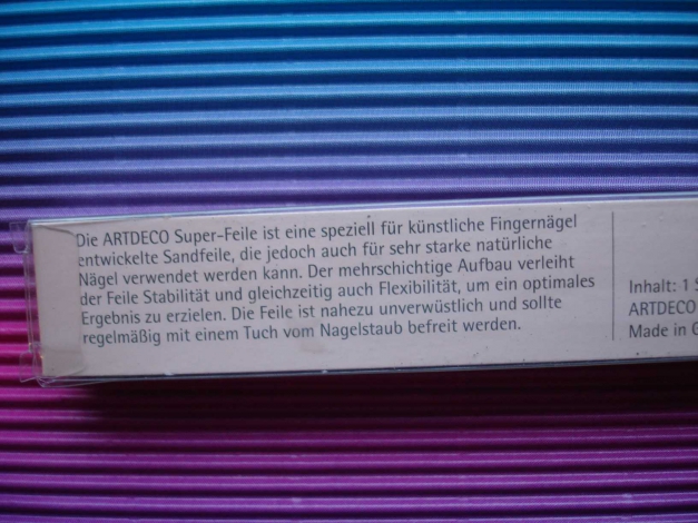 Nagelfeile für Kunstnägel und natürliche Nägel