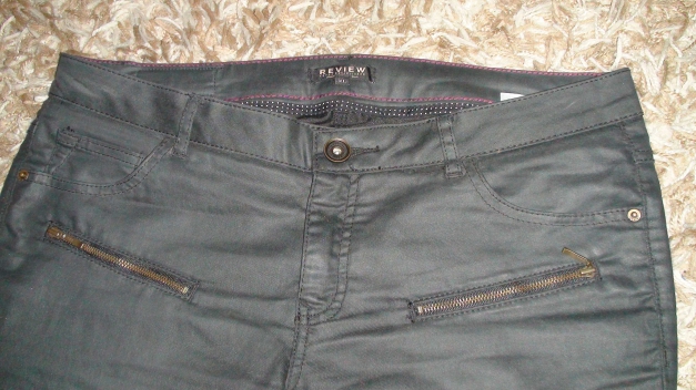 Review Jeans in Lederoptik Gr.XL
