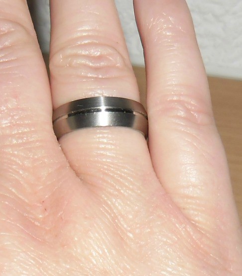 Sehr schöner Ring, 19 mm Edelstahl Partnerring 