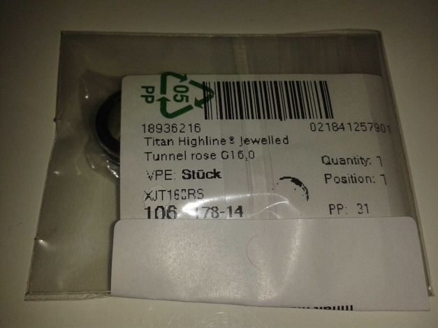 Tunnel mit pinken Steinchen, G16 NEU!