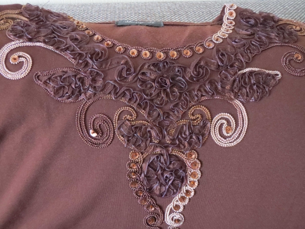 Oberteil(sehr schick),braun,Langarm,verziert