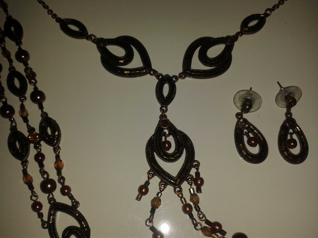 Bronze farbenes Schmuckset