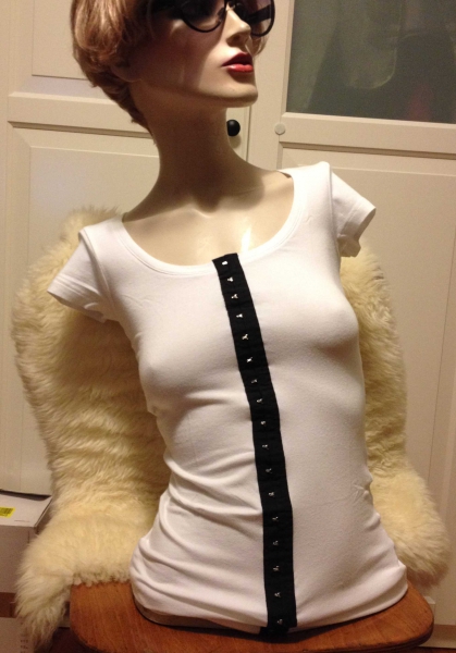 Modström black & white Look Shirt XS ( 32 - 34 )