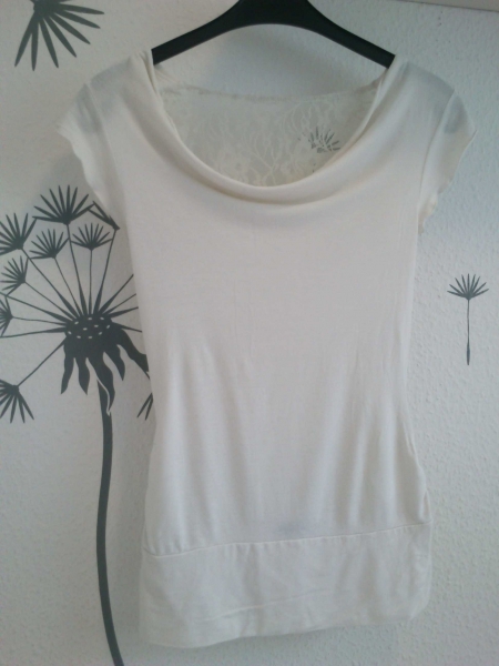 T-Shirt rückenfrei mit Spitze