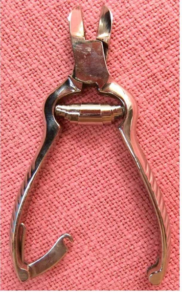 2 x Nagelzange von Mörser Solingen - 13 cm Länge, vernickelt 