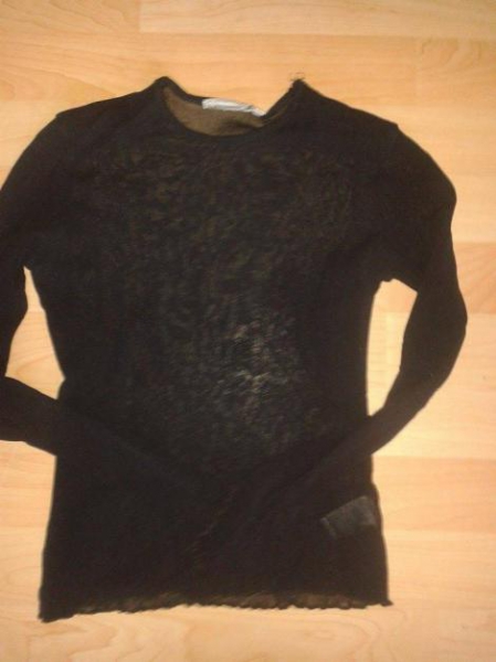 Durchsichtiges schwarzes Top