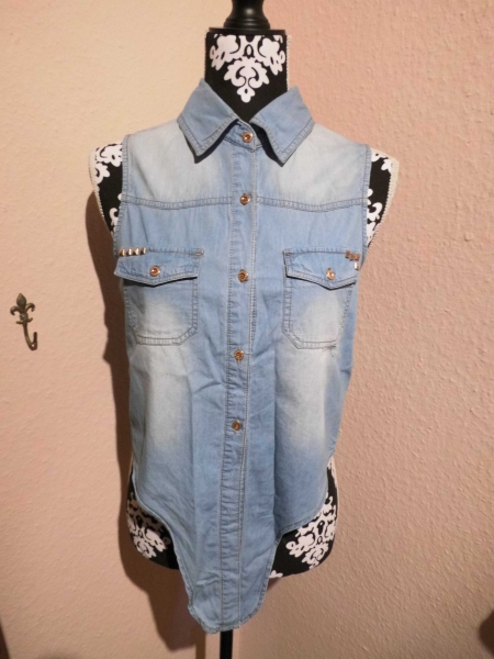 schöne Jeansbluse