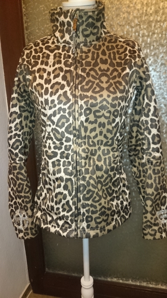 Plusminus Chiemsee Softshell-Jacke Leo Leopard Strass S 36/38