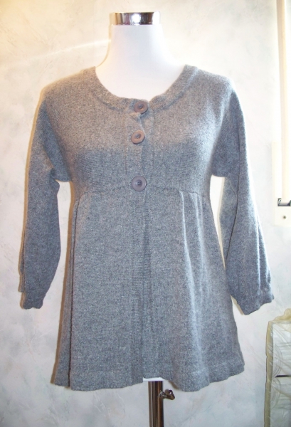 BLUE SEVEN// Graues Oberteil mit Wollanteil