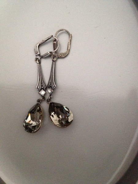 Ohrringe mit black Diamant