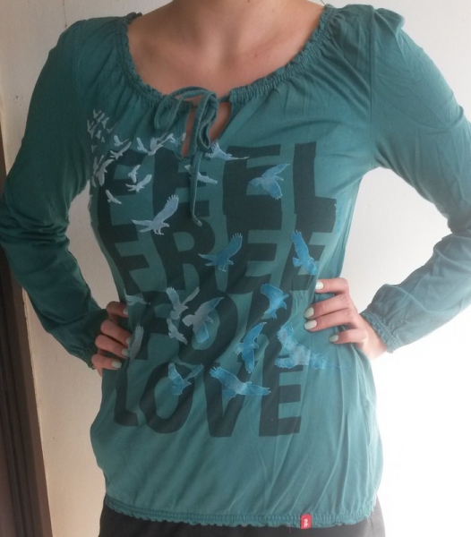 Langarmshirt mit Spruch von Esprit