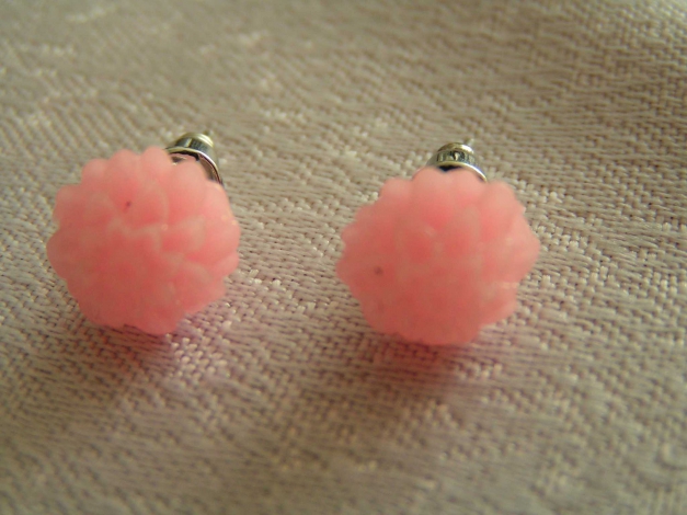 Süsse Blüten Blume Ohrringe Ohrstecker rosa Lolita