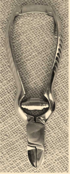 2 x Nagelzange von Mörser Solingen - 13 cm Länge, vernickelt 