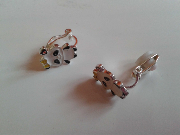 Panda Ohrringe Clips